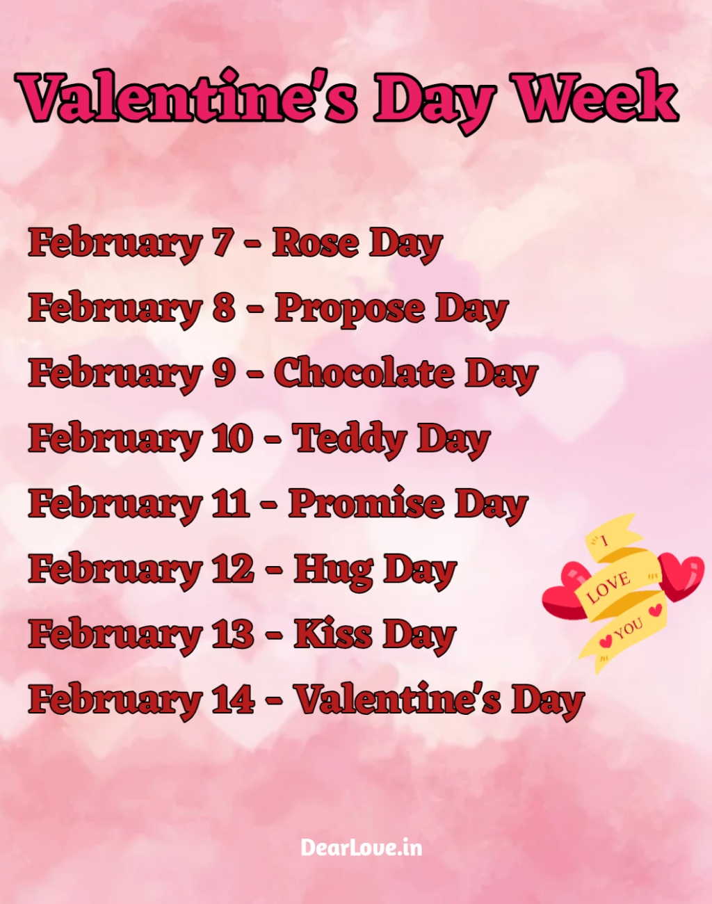 Valentine Week List 2025 – Valentine Quotes and Wishes